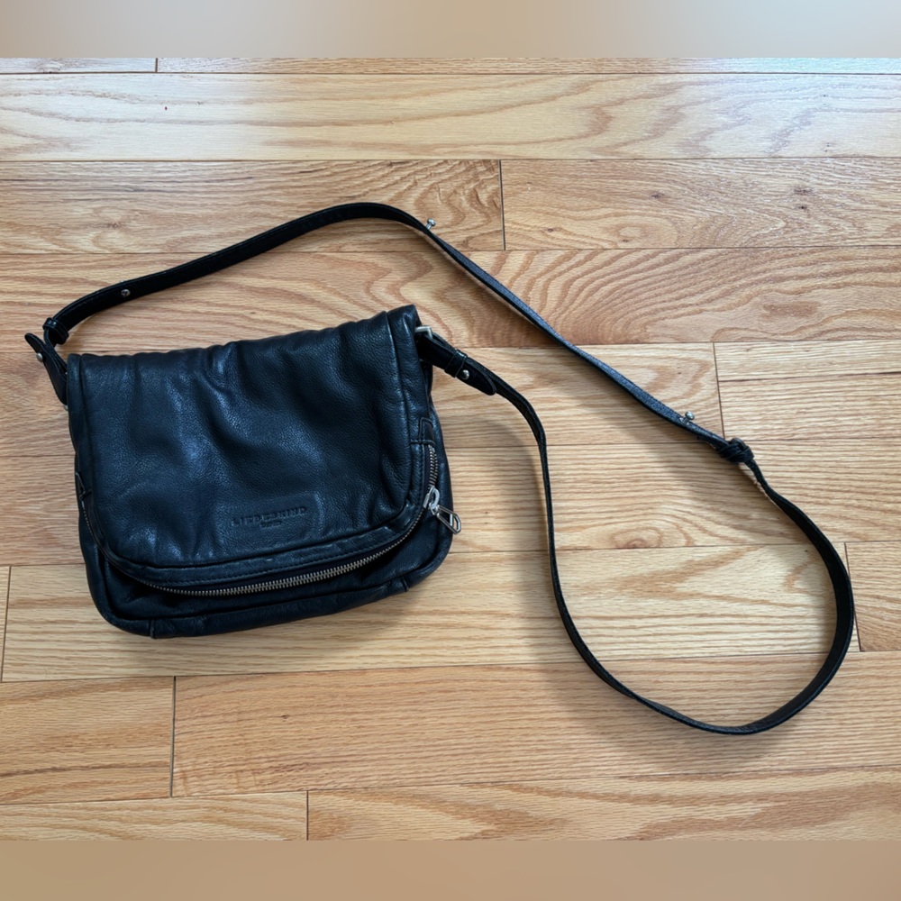 Liebeskind Black Leather Crossbody Bag